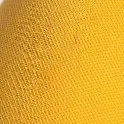 Pre Owned Prada Yellow Embroidered Cotton Pique Polo T-Shirt M