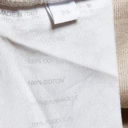 Pre Owned Prada Vintage Beige Cotton Polo T-Shirt M