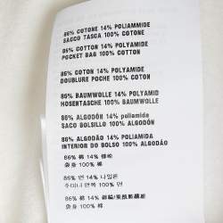 Prada White Metal Triangle Terry Bermuda Shorts M