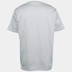 Prada Grey Cotton Chest Pocket Half Sleeve T-Shirt XXXL