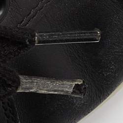 Prada Black Leather Low Top Sneakers Size 43