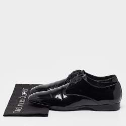 Prada Black Patent Leather Lace Derby Size 42
