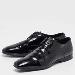 Prada Black Patent Leather Lace Derby Size 42