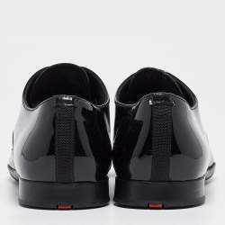 Prada Black Patent Leather Lace Derby Size 42