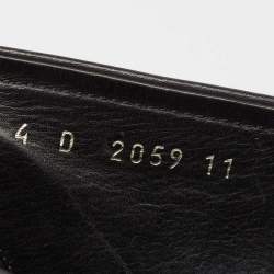 Pre Owned Prada Black Leather Slip On Loafers Size 45