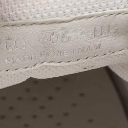 Prada White Leather Prax 01 Low Top Sneakers Size 45.5
