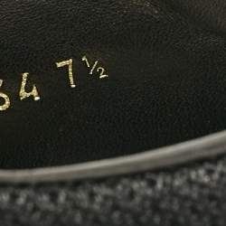 Prada Black Brushed Leather Velcro Brogues Size 41.5