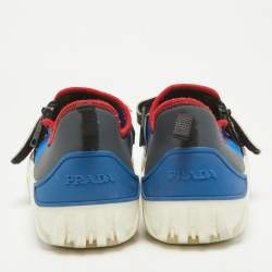 Prada Black Neoprene and Rubber Low Top Sneakers Size 43