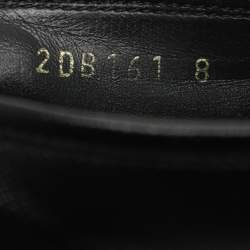 Prada Black Leather Penny Loafers Size 42