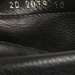 Prada Black Leather Slip On Loafers Size 44