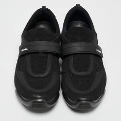 Prada Black Fabric and Rubber Cloudbust Low Top Sneakers Size 40