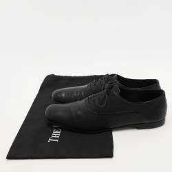 Prada Black Leather Lace Up Oxfords Size 42