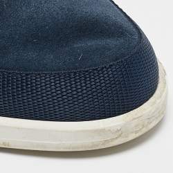 Prada Blue Suede Slip On Sneakers Size 43