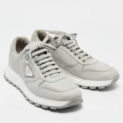 Prada Grey Re-Nylon Prax 01 Sneakers Size 42