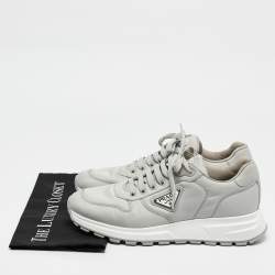 Prada Grey Re-Nylon Prax 01 Sneakers Size 42