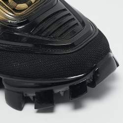 Prada Black/Gold Mesh And Rubber Cloudbust Thunder Low Top Sneakers Size 41