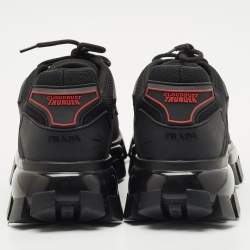 Prada Black Canvas and Rubber Cloudbust Thunder Sneakers Size 43