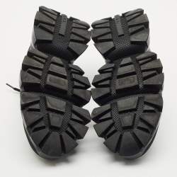 Prada Black Canvas and Rubber Cloudbust Thunder Sneakers Size 43