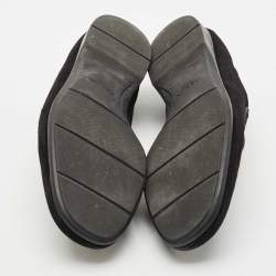 Prada Black Suede Penny Slip On Loafers Size 41