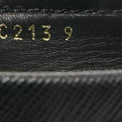 Prada Black Saffiano Leather Slip On Loafers Size 43