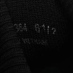 Prada Black Knit Fabric Slip On Sneakers Size 40.5