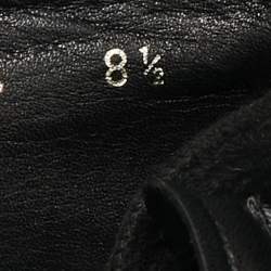 Prada Black Leather Lace Up Sneakers Size 42.5
