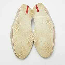 Prada Navy Blue Suede Slip On Espadrille Size 42.5