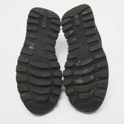 Pre Owned Prada Black Re-Nylon Prax Logo Low Top Sneakers Size 40