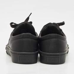 Pre Owned Prada Black Re-Nylon Wheel Cassetta Sneakers Size 40.5