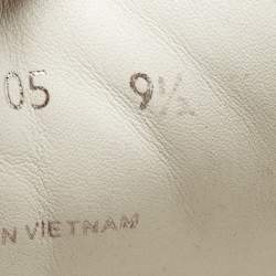 Pre Owned Prada White Leather Logo Lace Up  Sneakers Size 43.5