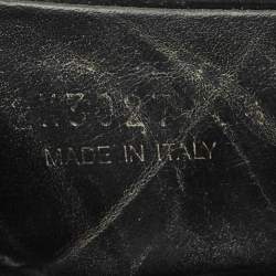 Pre Owned Prada Black Saffiano Leather Buckle Slide Flat Sandals Size 41