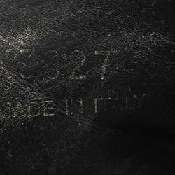 Pre Owned Prada Black Saffiano Leather Buckle Slide Flat Sandals Size 41