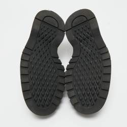 مملوكة مسبقًا حذاء برادا أوكسفورد جلد أسود بأربطة مقاس 41