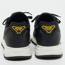 Pre Owned Prada Black Nylon and Rubber Prax 01 Lace Up Sneakers Size 42