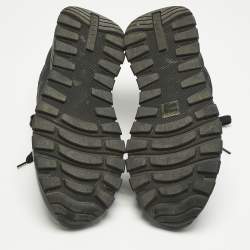 Pre Owned Prada Black Leather Prax 01 Low Top Sneakers Size 42