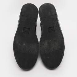 Pre Owned Prada Black Leather Low Top Sneakers Size 44