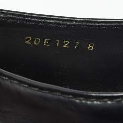 Pre Owned Prada Black Leather Monolith Platform Loafers Size 42