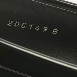 Pre Owned Prada Black Leather Slip On Loafers Size 42