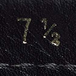 Pre Owned Prada Black Leather Slip On Loafers Size 41.5