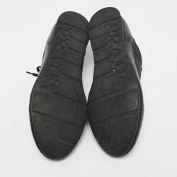 مملوكة مسبقًا حذاء رياضي برادا جلد ونيلون أسود برباط مقاس 42