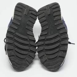 مملوكة مسبقًا Prada Prax 01 Size 44.5 Navy Blue Nylon Lace Up Sneakers