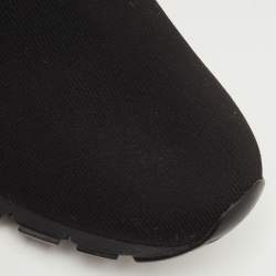 مملوكة مسبقًا Prada Size 42.5 Black Knit Fabric Slip On Sneakers