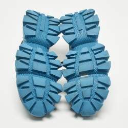 Pre Owned Prada Cloudbust Thunder Size 42.5 Black Knit Fabric and Rubber Low Top Sneakers