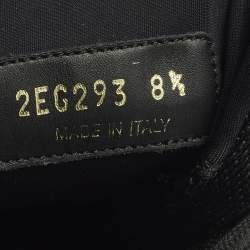 Pre Owned Prada Cloudbust Thunder Size 42.5 Black Knit Fabric and Rubber Low Top Sneakers