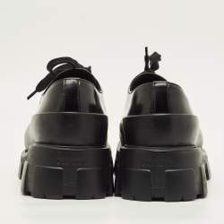 مملوكة مسبقًا Prada Monolith Size 44 Black Leather and Rubber Loafers