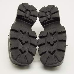 مملوكة مسبقًا Prada Monolith Size 44 Black Leather and Rubber Loafers