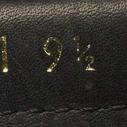 Pre Owned حذاء لوفرز برادا بيني سليب جلد سافيانو أسود مقاس 44