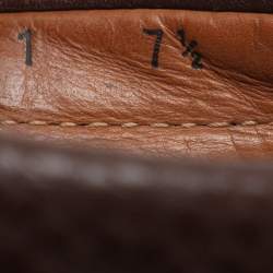 مملوكة مسبقًا Prada Size 41.5 Brown Leather Penny Loafers