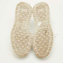 مملوكة مسبقًا Prada Size 41.5 White Leather Low Top Sneakers
