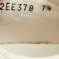 مملوكة مسبقًا Prada Size 41.5 White Leather Low Top Sneakers